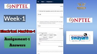 NPTEL Electrical Machine-1 Week-1 Assignment Answers