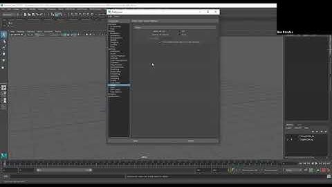 Maya Video 1: Animation Preferences