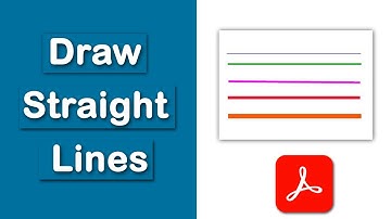 How to draw straight lines in pdf with Adobe Acrobat Pro DC
