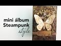mini album steampunk style mixed media