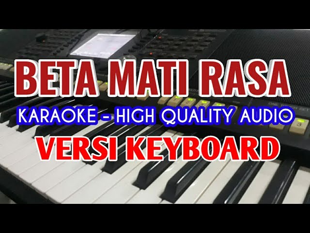 Karaoke Beta Mati Rasa Pasha Ungu Versi Keyboard Lirik Berjalan No Vocal Hq Youtube