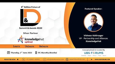 8th Edition Future of L&D Summit and Awards 2022 - Reinvent Learning :