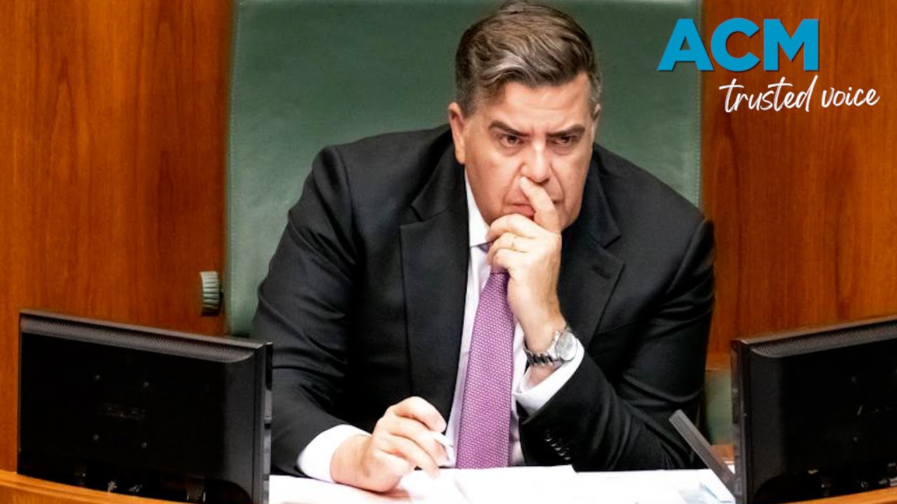 Speaker reprimands members after Coalition MPs force way out of parliament, injuring worker