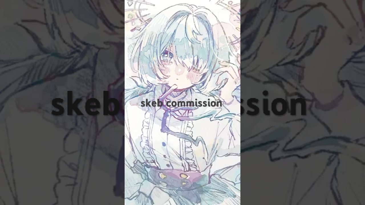 手描きイラスト✣創作水彩原画『Checkmate！』 手描きイラスト✢創作水彩原画『夏の青』 - メルカリ