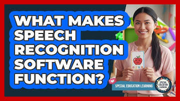 What Makes Speech Recognition Software Function?
