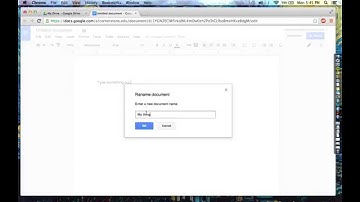Google Drive/Docs Screencast