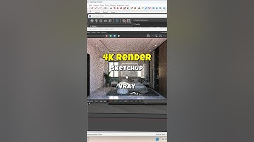 ✅Sketchup and vray photorealistic render settings #youtubeshorts #new #sketchup #viralvideo