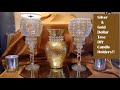 Silver and Gold Dollar Tree Glam Candleholders | Dollar Tree Glam DIYs