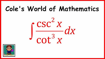 Integral of csc^2x/cot^3x ❖ Calculus 1