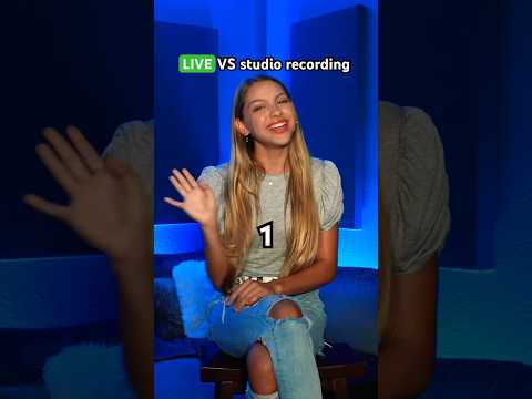 Singing LIVE vs