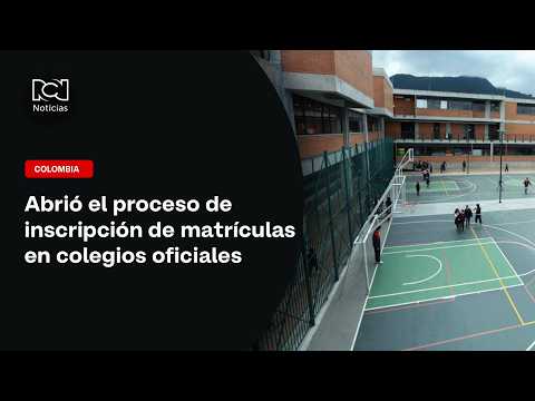 2027 Enrollment for Bogotá public schools is now open