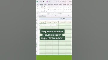 Calendar 2023 in Excel 🤪 #shorts #excel #calendar #tips #tricks #education