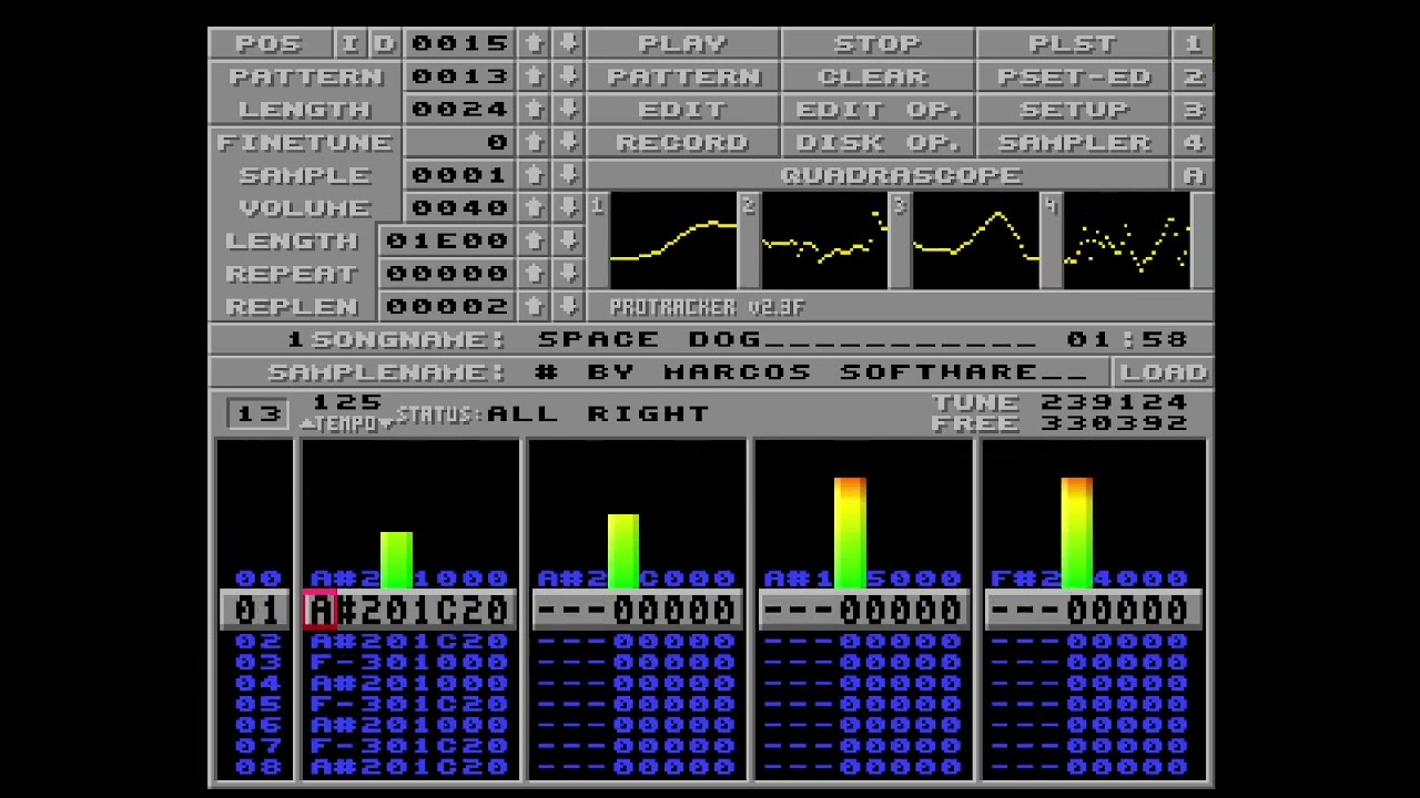 Amiga Protracker MOD SpaceDog by Marcos