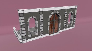 Low-poly dungeon environment asset pack showcase