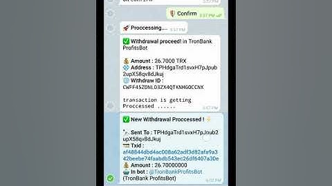 🎉 Legit TRX Bot, ​​🎇 413 TRX Withdraw From TronBank ProfitsBot.