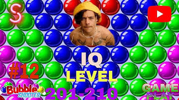 #BubbleShooter #GamePoint #Gameplay  #12 Bubble Shooter Gameplay - Level 201 to 210 | Arcade Games /