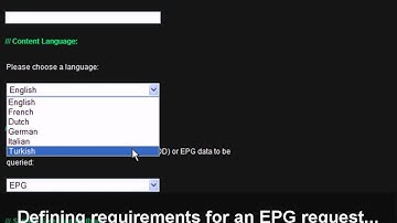 Distributed EPG queries via Semantic Web Services