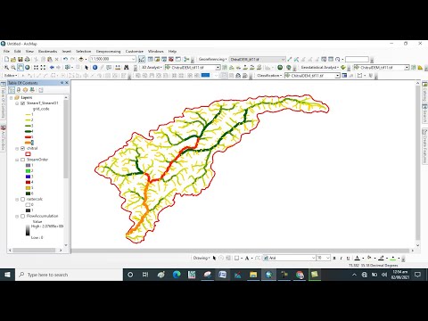How to Create Flow Direction, Flow Accumulation and Stream Order Map in GIS