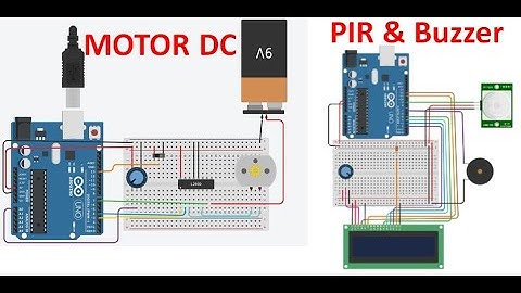 Simulasi MOTOR DC dengan Tinkercad