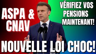 💥 ASPA &amp; CNAV 2025 : Nouvelle Loi CHOC – Retraités, Vérifiez Vos Pensions MAINTENANT ❗