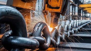 How ANCHOR CHAINS are Made - Heavy Metal Production