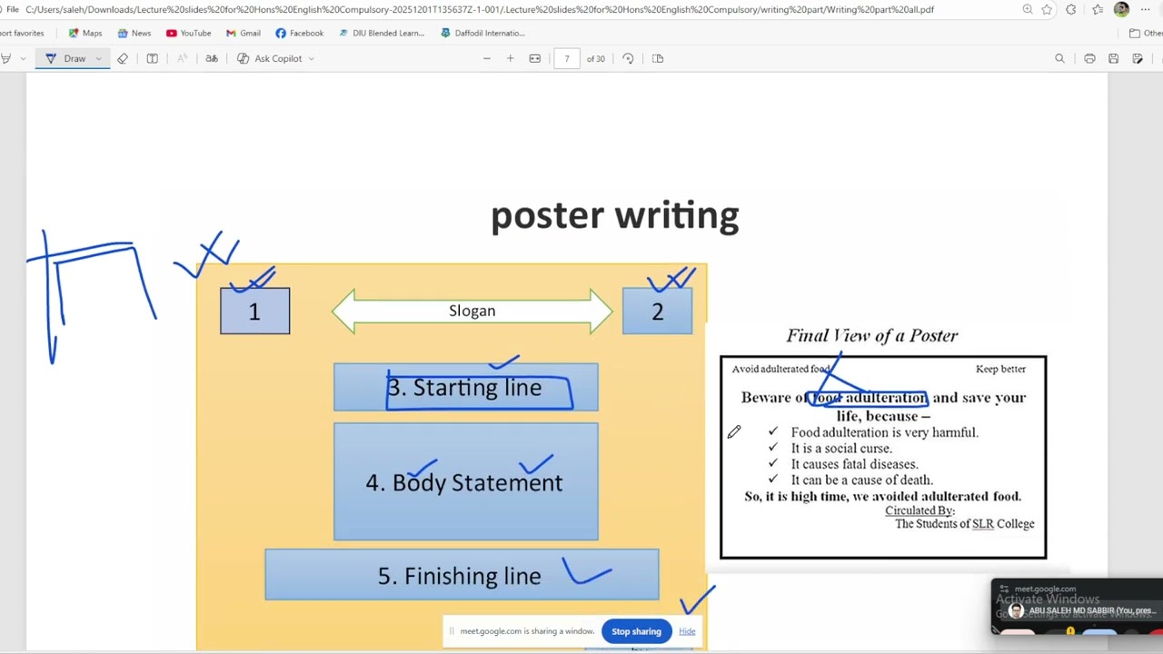 poster and advertisement writing