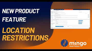 Facility & Department Restrictions I New Product Feature I Mingo Smart Factory