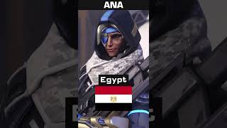 Nationality of EVERY Hero in Overwatch #shorts