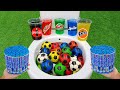 Football VS Coca Cola Zero, Sprite, Fanta, Mtn Dew, Fruko and Mentos in the toilet