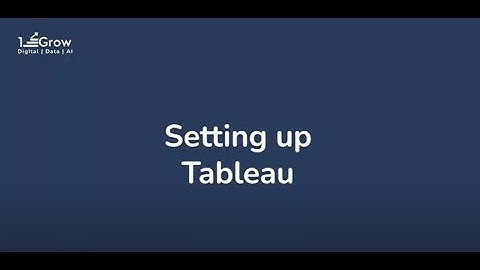 Setting up Tableau | Steps to Create Tableau Report - 1stepGrow Academy