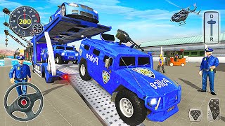 US Police Transporter Truck 2020 - Jeep Police Car Driving - Best Android Gameplay screenshot 5