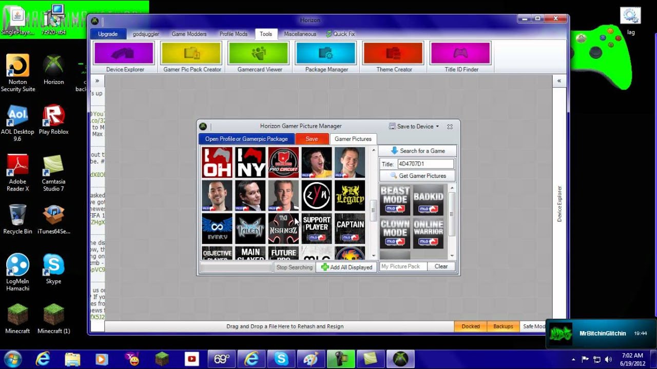 How To: get free xbox 360 gamer pics - YouTube