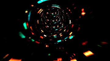 4K Visual Loop 🔥 Abstract Neon Particle Tunnel Sci-Fi (No Audio)