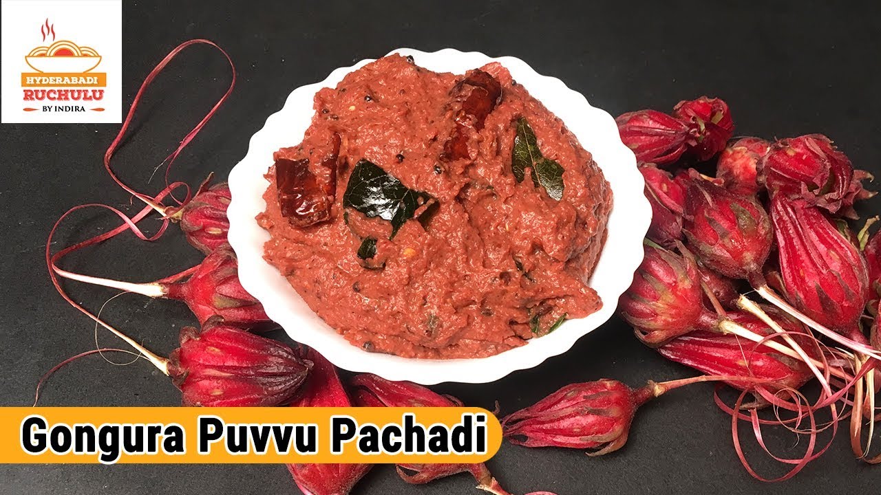 Gongura Puvvu Pachadi | Sorrel flower Chutney | How to make Gongura Pachadi Recipe in Telugu | Hyderabadi Ruchulu