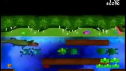 Frogger (PSX) Walkthrough Retro Zone: 1-2 Retro Level 2