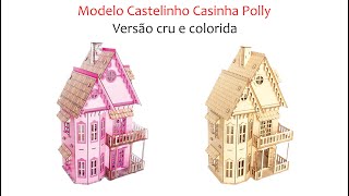 Tutorial Montagem Casinha Castelo em mdf - Artesanato Menina Delicada MDF