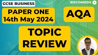 Topic Review for Paper 1 - AQA GCSE Business