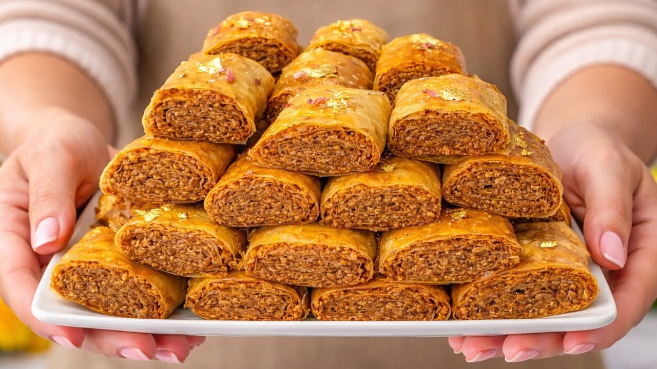 بدون ورقة البسطيلة ولا قلي😱 أسهل وألذ وأسرع معسلة وجديها ف10دقائق خفا زربا