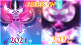 Twilight and Midnight Sparkle 2.0 (Redraw) | MLP Speedpaint
