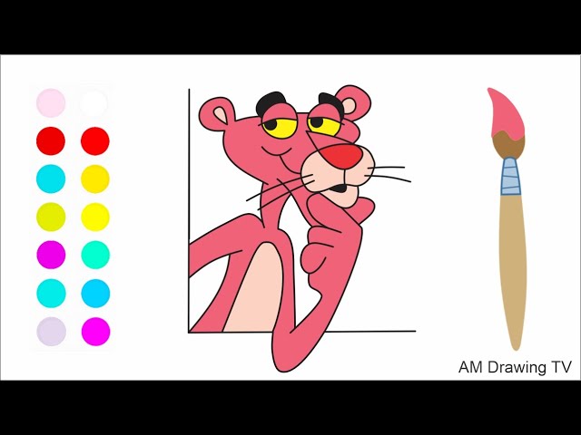 Drawing pink panther by Oscarlira