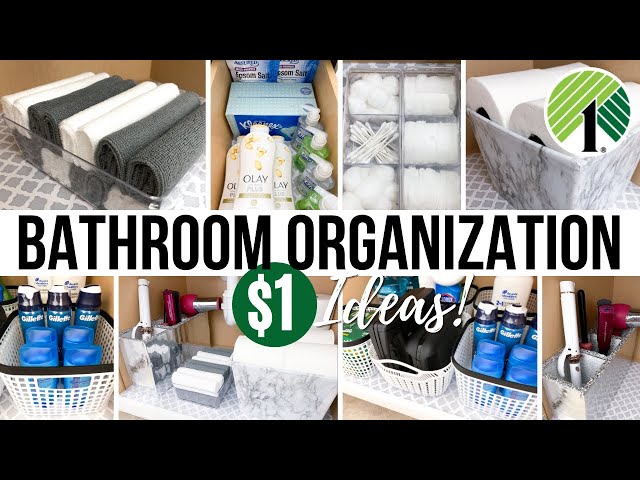 20 Dollar Store Bathroom Organization Hacks- A Cultivated Nest