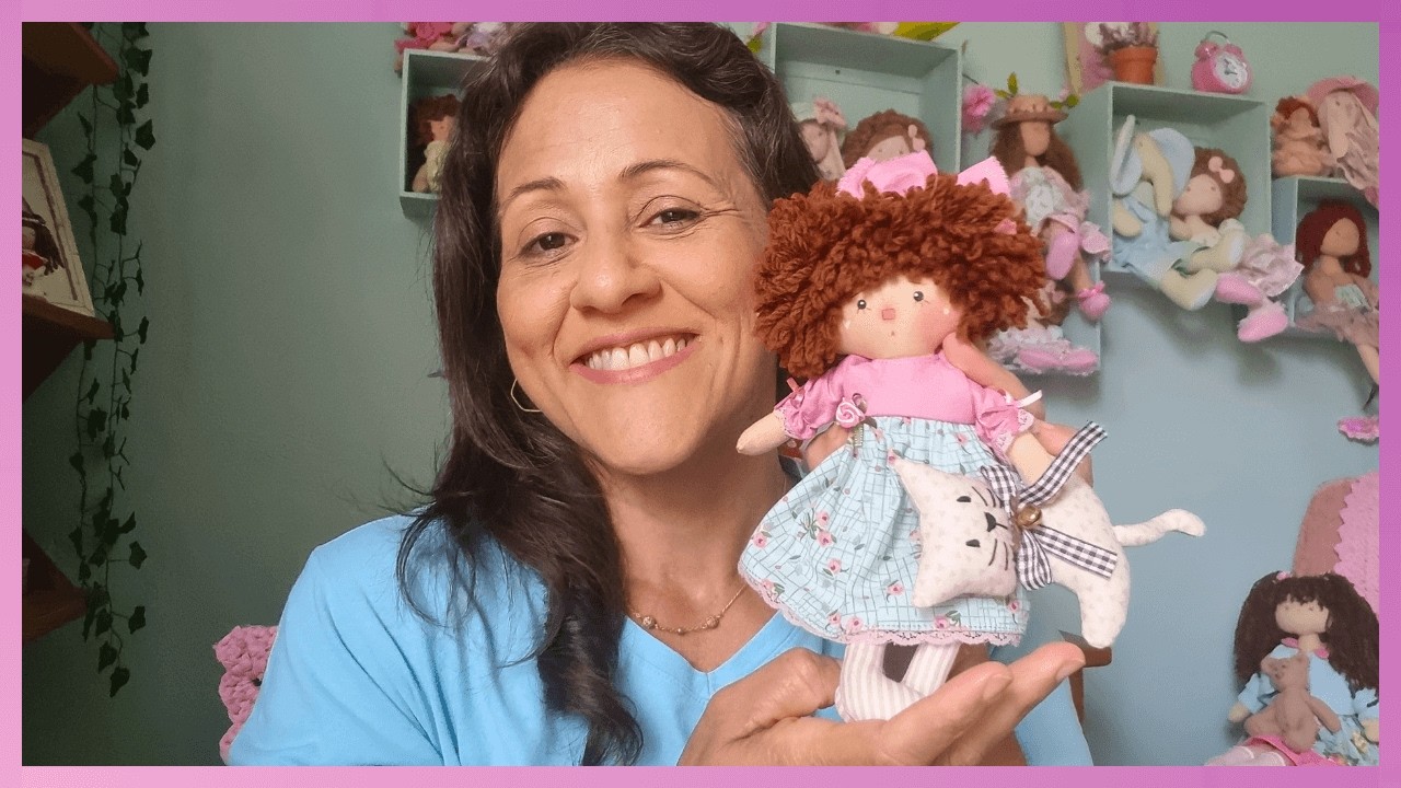 Boneca de Pano Lola: Fácil de Fazer e Perfeita para Lucrar Muito com Artesanato| Boneca fácil