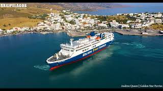 Andros Queen  Golden Star Ferries   Arrival at the port of Gavrio (UPDATE) by arxipelagos com 5,604 views 9 months ago 9 minutes, 15 seconds