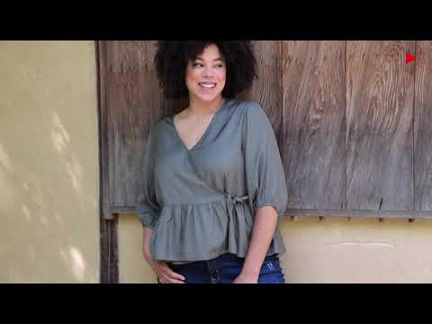 Sewing pattern by Fibre Mood: Paris top - YouTube