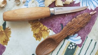 Нож Morakniv Wood Сarving 106. Резчицкий нож: обзор, проба по дереву