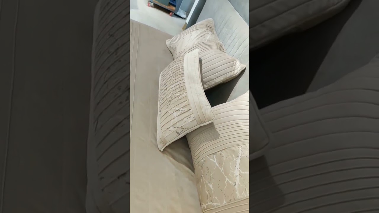 #pov #sued fabric bed cover# 4 piece set #shortvedio