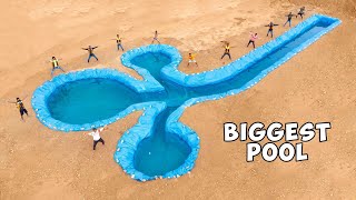 We Made Unique Swimming Pool  From Secret Underground House