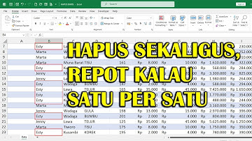 💯Cara menghapus Baris secara Sekaligus sesuai Kriteria di Microsoft Excel.