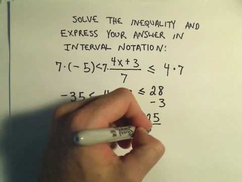 Solving Linear Compound Inequalities - Example 3