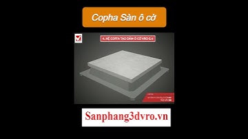 Sàn ô cờ, sàn dầm hệ ô cờ 3D VRO-Kích thước Coppha thi công sàn ô cờ